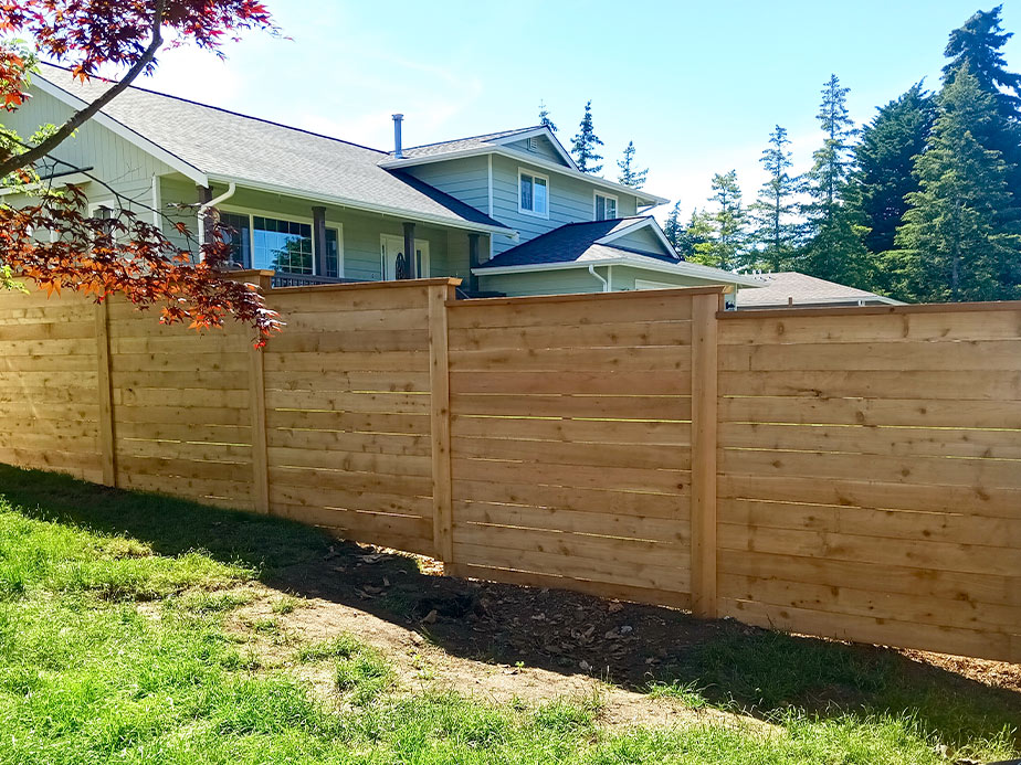 wood fence Blaine Washington
