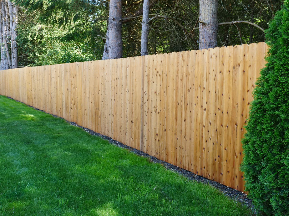 Lynden Washington wood privacy fencing